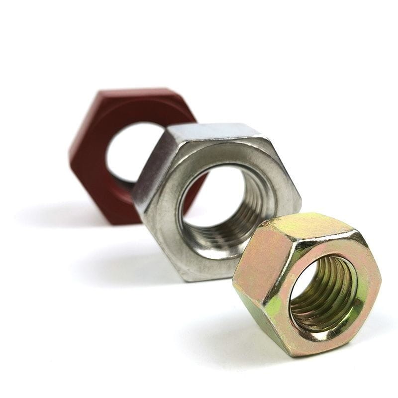 ANSI B18.2.2 Hexagon Nut, 1/2-4 IN, Zinc, Xylan, Plain Color