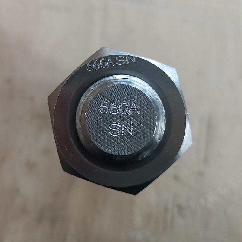 API 20F Bolts and Nuts, ASTM A453 Grade 660, 1 Inch, 180 MM