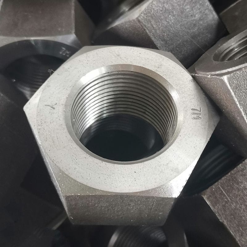 ASME B18.2.2 Heavy Hex Nut, ASTM A194 7M, Class 2B, 8 UNC