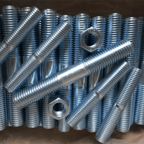 ASTM A193 B7 Stud Bolt, Zinc Plated, 1/2 IN, Partial Thread ASTM A193 B7 Stud Bolt, Zinc Plated, 1/2 IN, Partial Thread