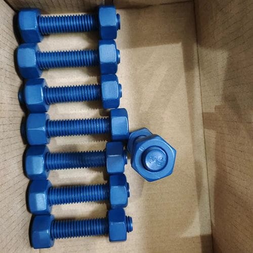 ASTM A193 B8 Stud Bolt, 1/2 Inch, 65 MM, XYLAN 1070 Coating ASTM A193 B8 Stud Bolt, 1/2 Inch, 65 MM, XYLAN 1070 Coating