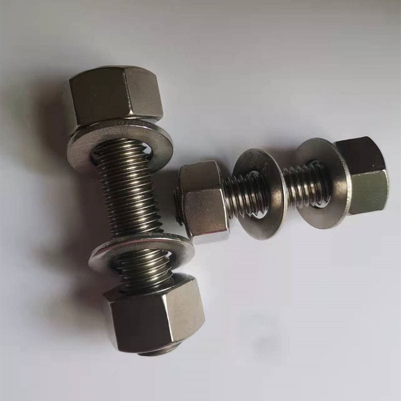 ASTM A193 Grade B8M Bolts and Nuts, SS 316, 16 UNC, 3/8 Inch