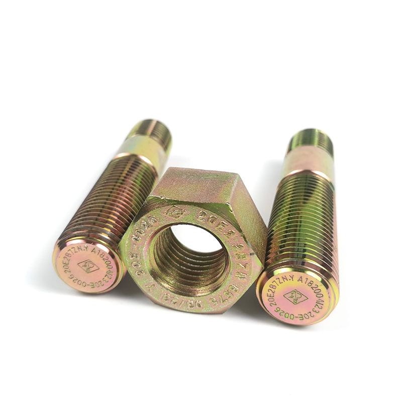 ASTM A194 2H Bolts and Nuts, API 20E BSL 2, Zinc Coated, 1 IN