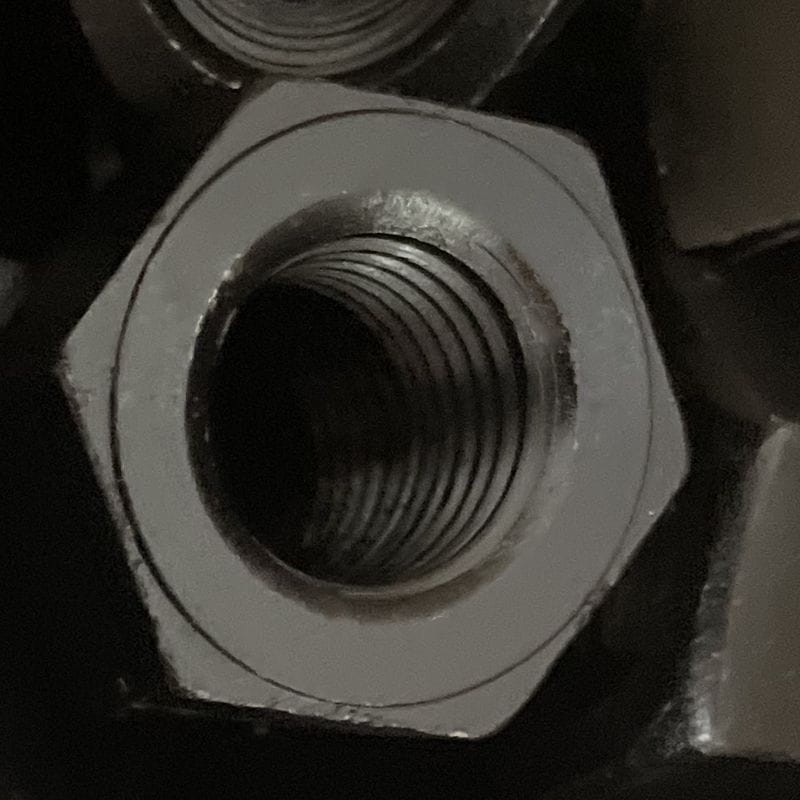 ASTM A194 2H Heavy Hex Nut, DIN 934, Black Oxide Finish, M20