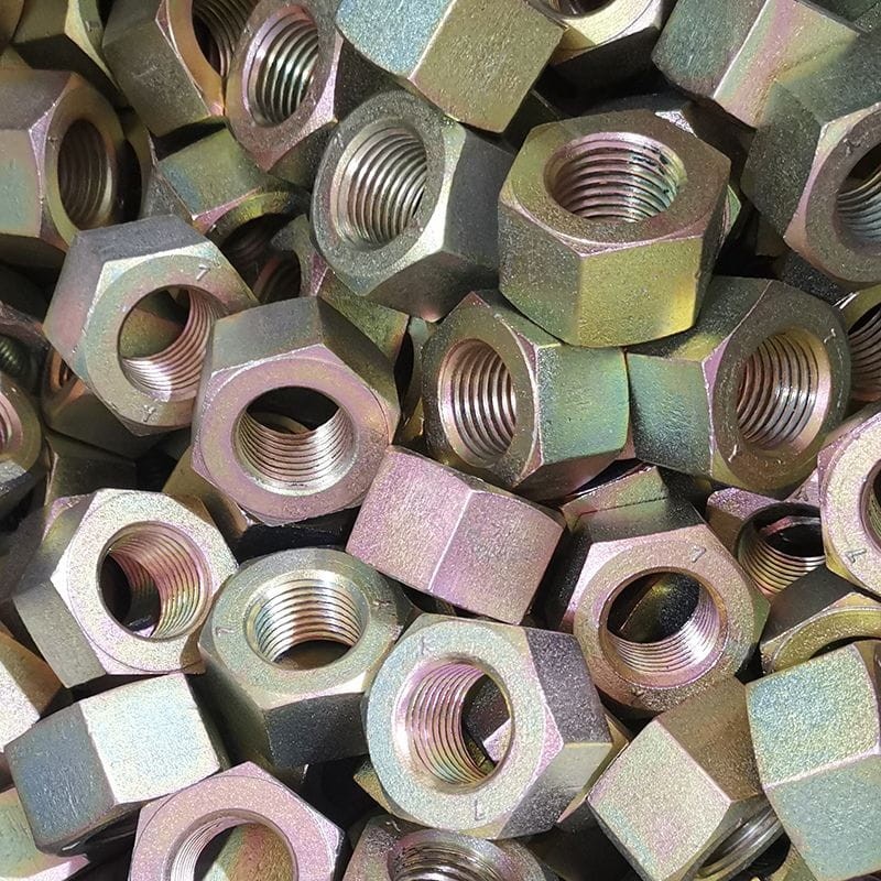 ASTM A194 7 Heavy Hex Nuts, ANSI B18.2.2, 5/8 IN, Galvanized