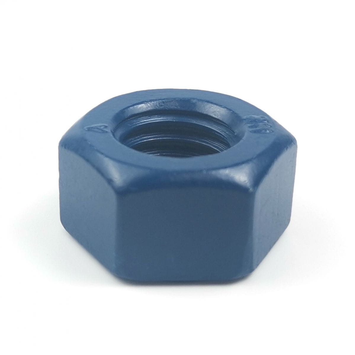 ASTM A194 Grade 7M Hex Nut, ISO 4033, M12, Blue Teflon