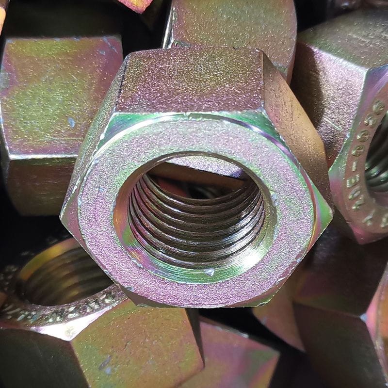 Bichromated Zinc Plated Hex Nut, API 20E, ASTM A194 2H, 1 IN