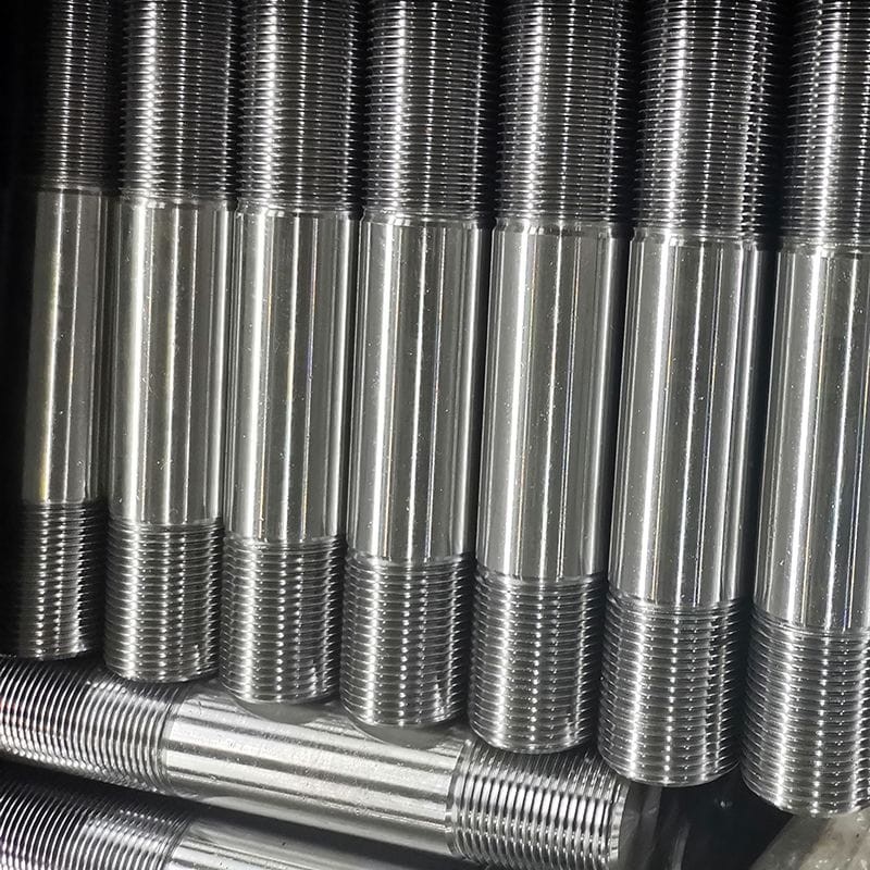 Double End Thread Stud Bolts, ASTM A193 B8M CL.2, 1 IN, 8 UN