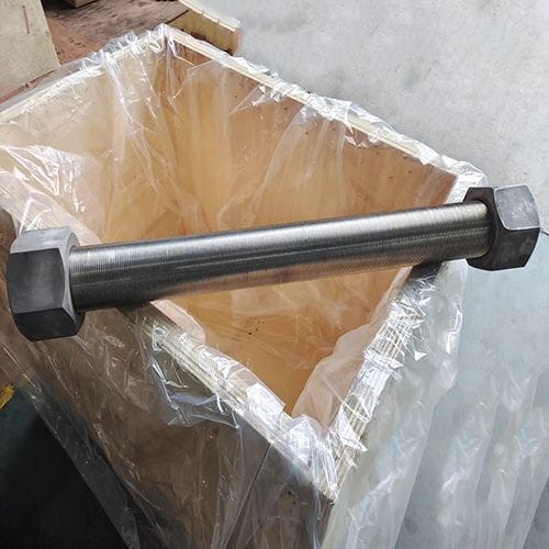 Full Length Thread Stud Bolt, 2 Heavy Hex Nuts, M80, ISO 261