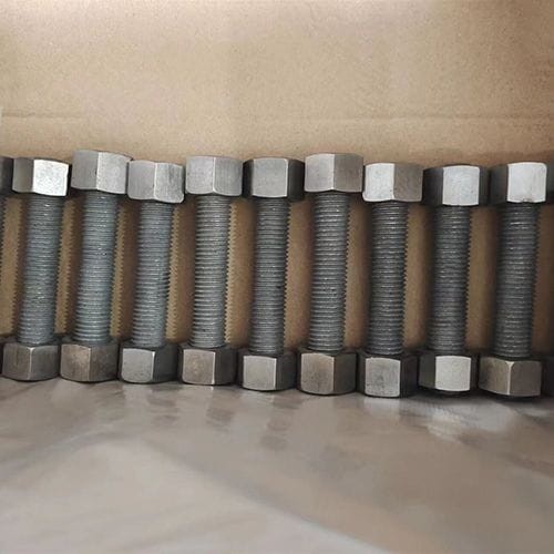 Fully Threaded Stud Bolt, 2 Hex Nuts, UNS N07718, ISO 261