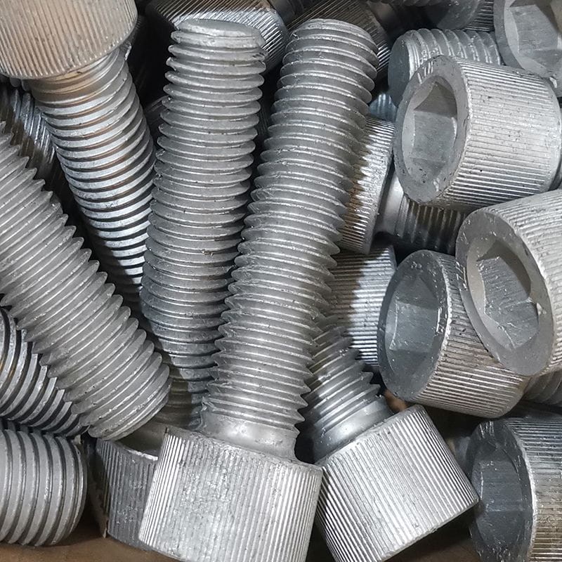 HDG Hex Socket Head Bolt, 3/4 Inch, 10 UNC, Class 2A, 80 MM