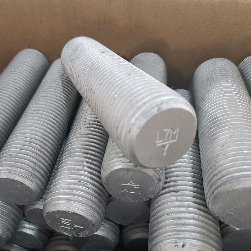 Hot Dip Galvanized Threaded Rod, ASTM A320 L7M, 2-1/2 Inch