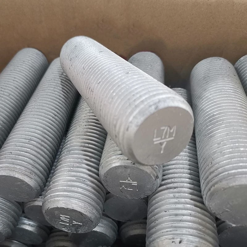 Hot Dip Galvanized Threaded Bar, ASTM A320 L7M, M16, 70 MM - China ...