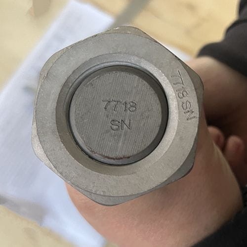 Inconel 718 Screw, 2 Hex Nuts, ASTM B637 UNS N07718, ISO 261 Inconel 718 Screw, 2 Hex Nuts, ASTM B637 UNS N07718, ISO 261