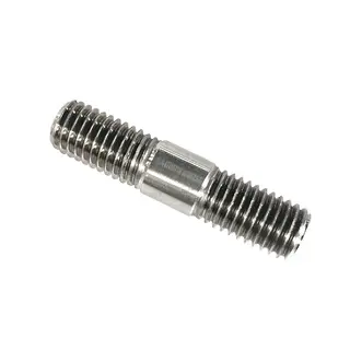 Nickel Alloy 800 Stud Bolt, UNS N08800, Double Threaded, 1 IN