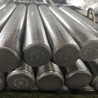 Black Oxide Finish Threaded Rod, API 20E Bolting, 1-1/2 Inch