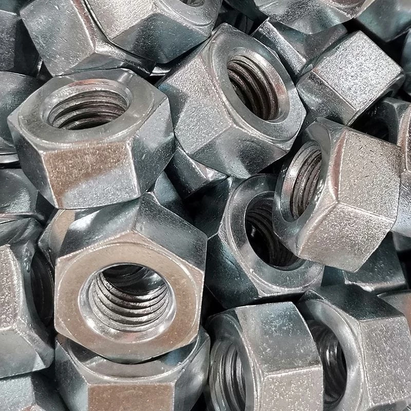Electric Zinc Plated Hexagon Nut, ASTM A194 Grade 2H, 1/2 IN