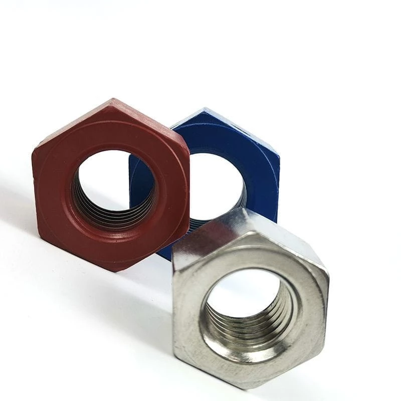 Teflon Coated Hexagon Nut, ASTM A194 8M, 1-1/8 Inch, API 20E