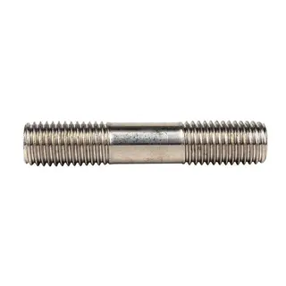 Partial Thread Stud Bolt, with 2 Nuts, 7/8 IN, 9 UNC, 140 MM