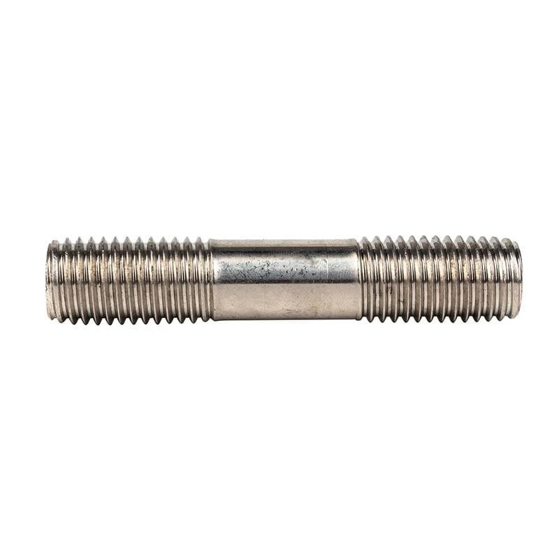 Partial Thread Stud Bolt, with 2 Nuts, 7/8 IN, 9 UNC, 140 MM