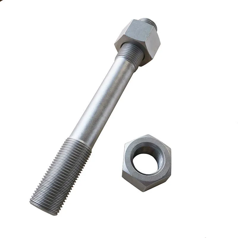 UNS N04400 Bolt and Nut, BSW NA12, Monel 400, M36, 295 mm
