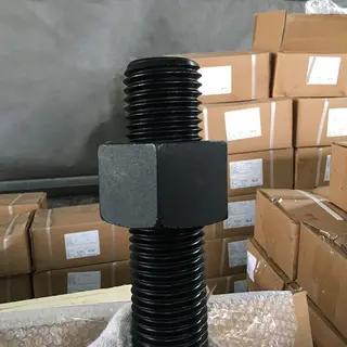 ASTM A193 Grade B16 Bolt with Nuts, 6 UNC, 1-1/2 IN, 400 MM