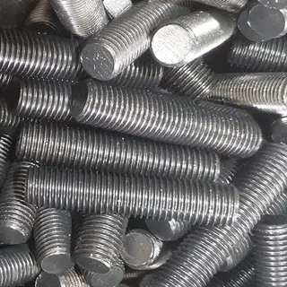 Black Finish Fully Threaded Bar, ASTM A193 B7, M12, 70 MM