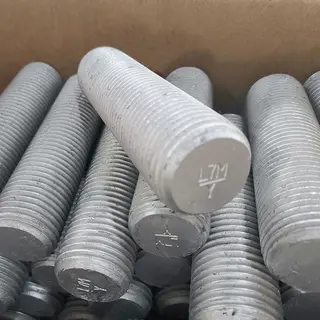 Hot Dip Galvanized Threaded Rod, ASTM A320 L7M, 2-1/2 Inch