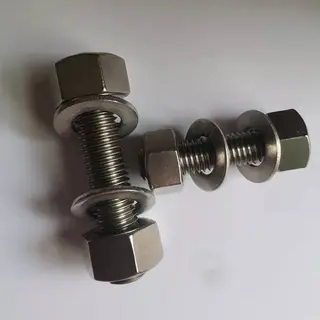 ASTM A193 Grade B8M Bolts and Nuts, SS 316, 16 UNC, 3/8 Inch