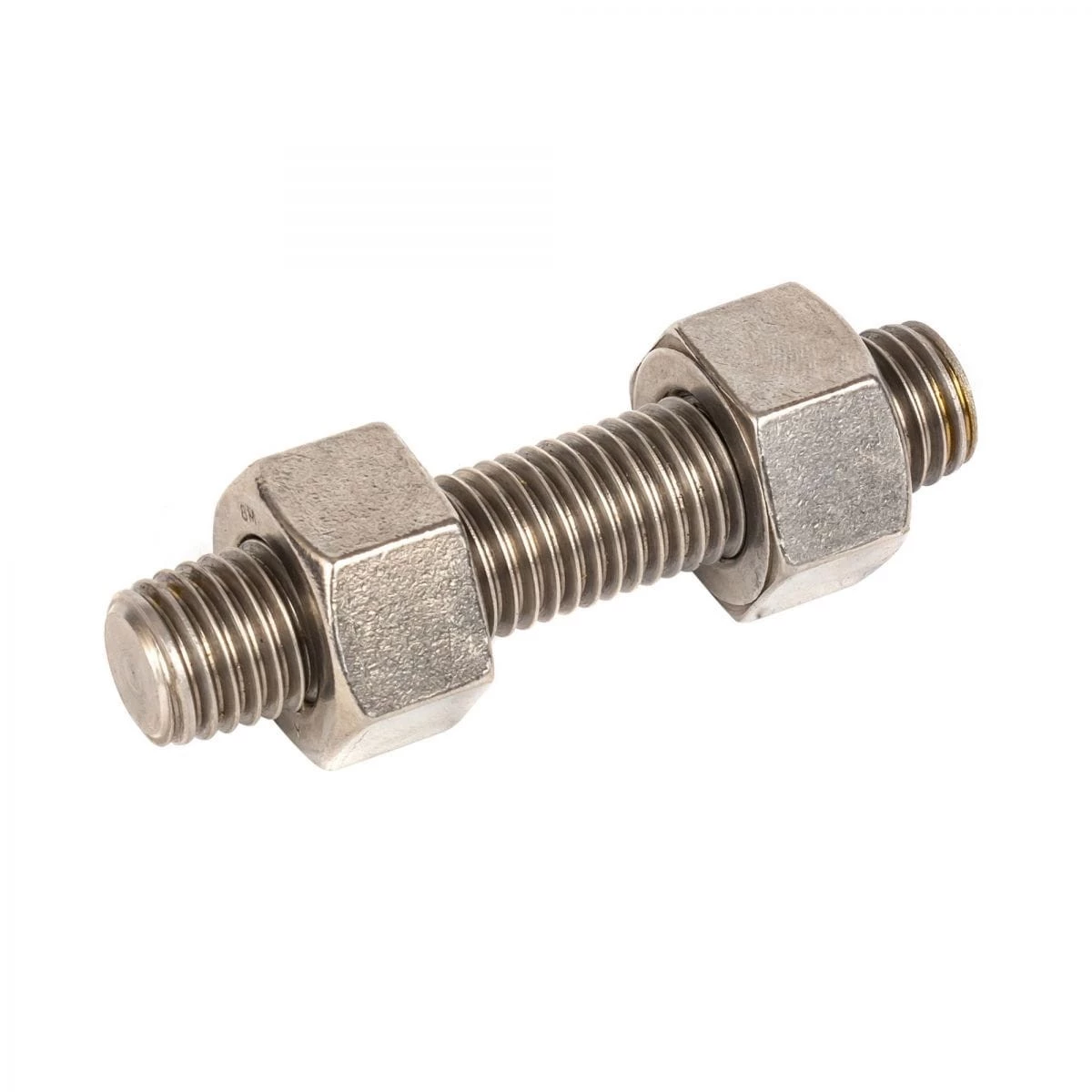 Fully Threaded Stud Bolt with 2 Hex Nuts, 3/4 Inch, 10 UNC