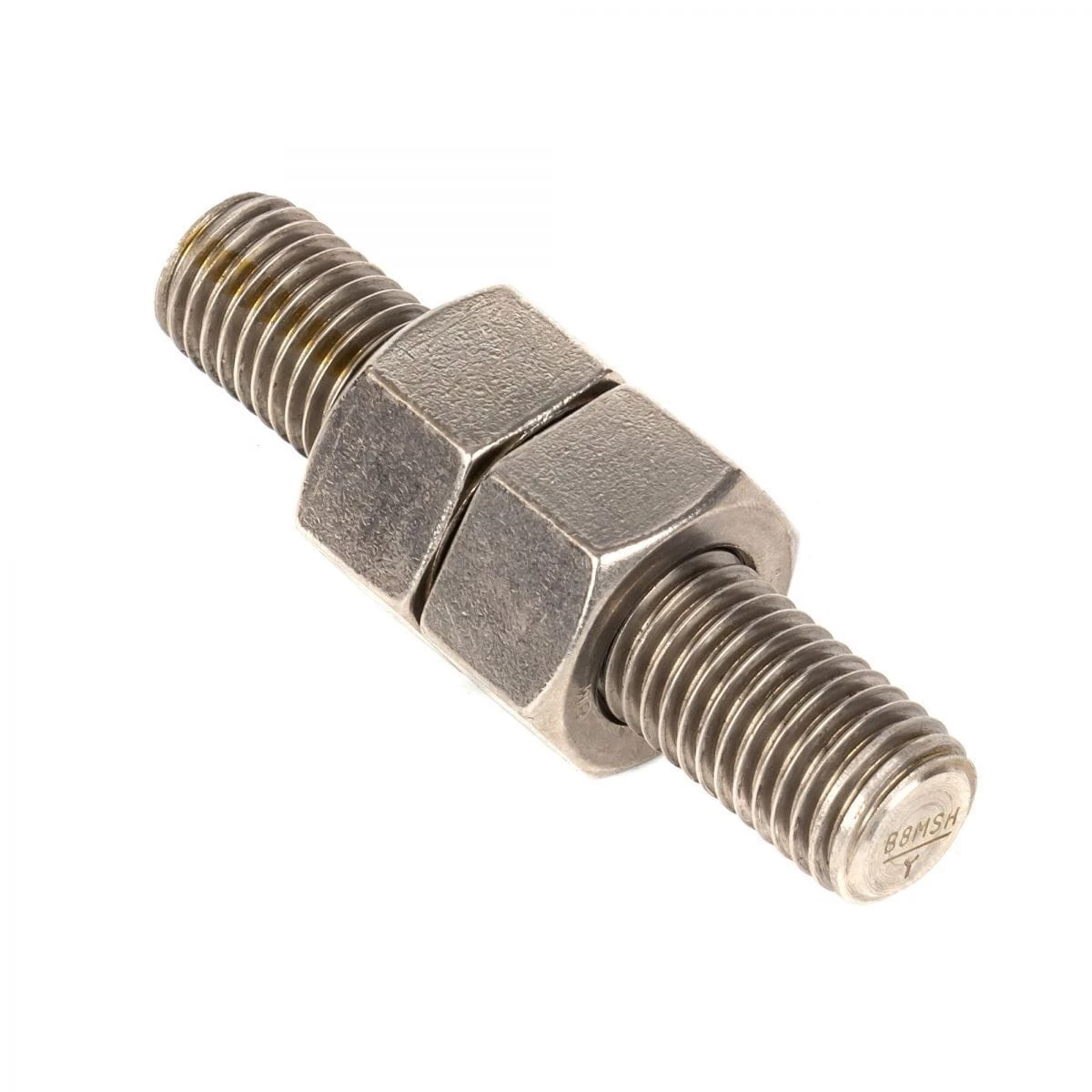 Stainless Steel Screw with Two Nuts, 7/8 Inch, ASME B18.31.2