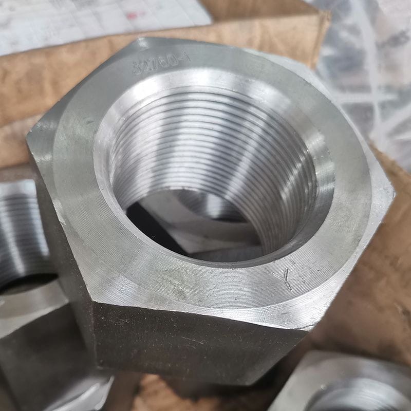 UNS S32760 Hexagonal Nut, ASME B18.2.4.6M, M64, NACE MR0175