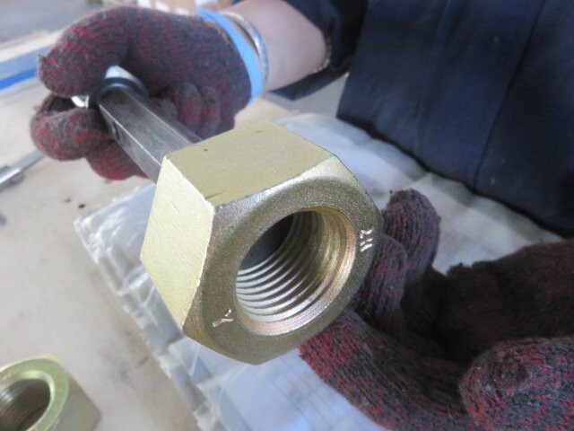 Zinc Plated Heavy Hex Nut, ASTM A194 2H, 2-1/2 Inch, 8 UNC