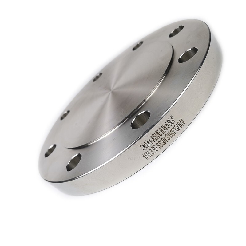 ASTM A182 F304 BL Flange, 4 Inch, 150 LB, RF, AARH 125-250