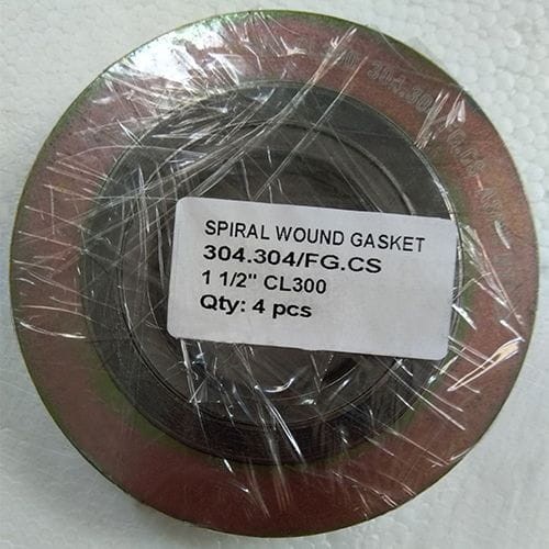 ASME B16.20 Metal Gasket, 1-1/2 Inch, 300 LB, SS 304 Winding