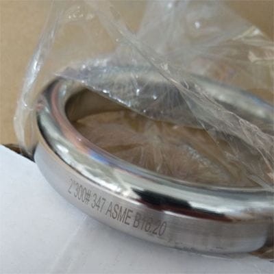 ASME B16.20 Ring Joint Gasket, SS 347, 2 Inch, Oval Shape