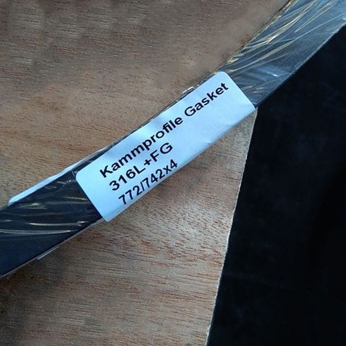 FG Filled Kammprofile Gasket, SS 316L, OD 772 MM, ID 742 MM