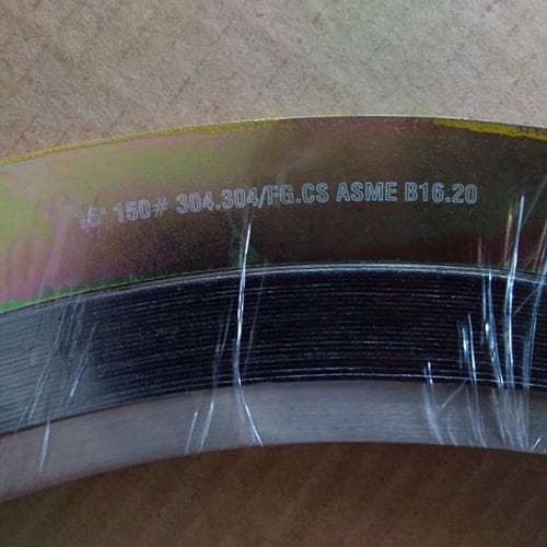FG Filler Metal Gasket, ASME B16.20, Style CGI, 16 IN, PN20 FG Filler Metal Gasket, ASME B16.20, Style CGI, 16 IN, PN20