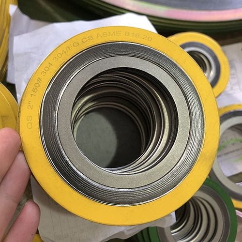 Graphite Filler Spiral Wound Gasket, DN50, PN20, Low Stress