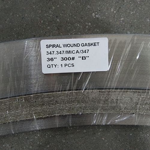 MICA Spiral Wound Gasket, ASME B16.47 B, 36 Inch, 300 LB