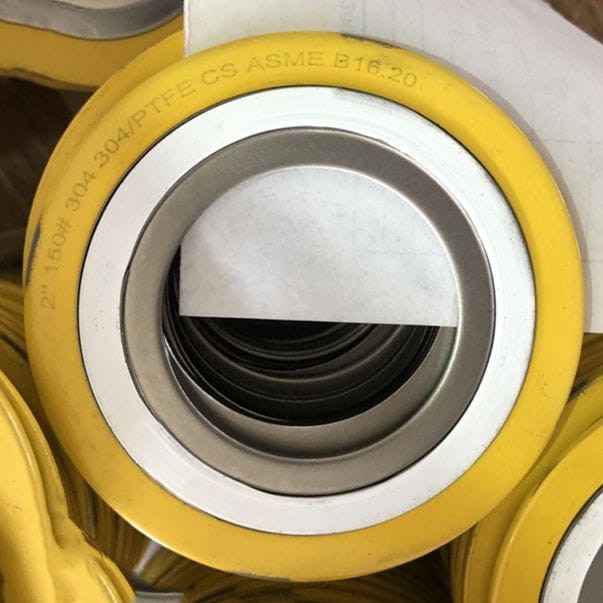 PTFE Filled Spiral Wound Gasket, ASME B16.20, 2 Inch, 150 LB PTFE Filled Spiral Wound Gasket, ASME B16.20, 2 Inch, 150 LB