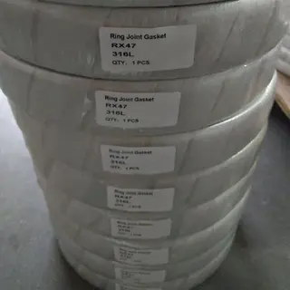 Stainless Steel 316L RTJ Gasket, RX Series, RX47, 5000 PSI