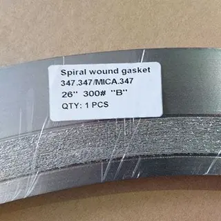 MICA Filled Spiral Wound Gasket, SS 347, 26 Inch, 300 LB