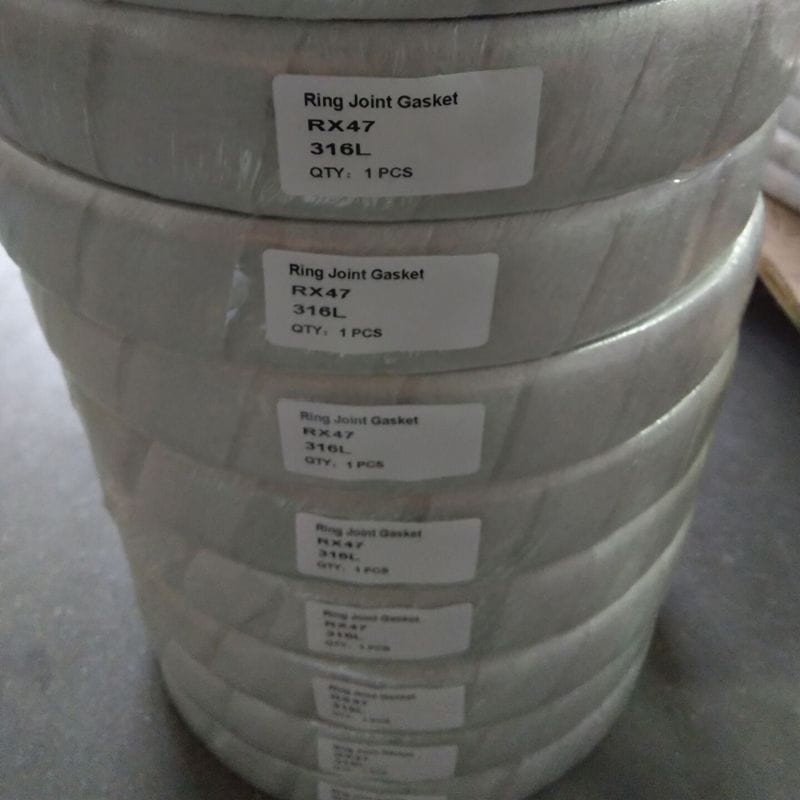 Stainless Steel 316L RTJ Gasket, RX Series, RX47, 5000 PSI