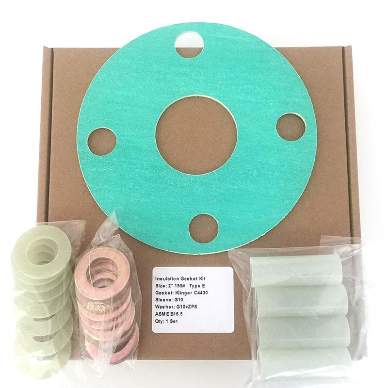 Type E Flange Isolation Kits, 2 Inch, 150 LB, G10+ZPS Washer