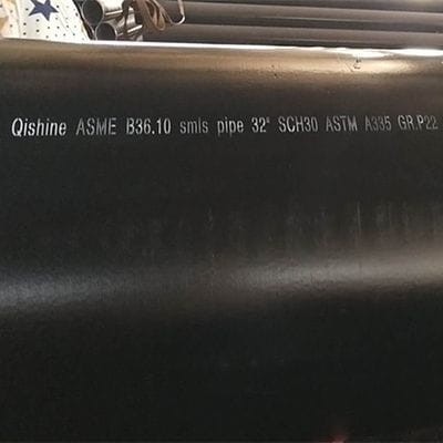 ASME B36.10 Seamless Steel Pipe, ASTM A335 P22, 32 Inch, DN800