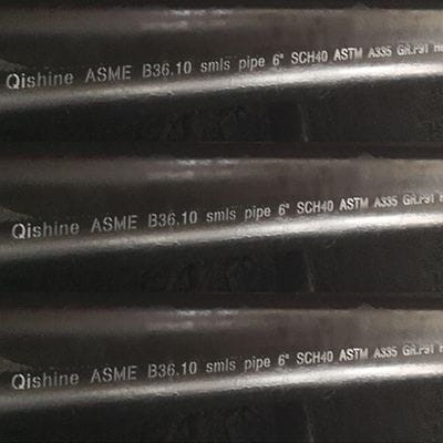 ASME B36.10 Seamless Steel Pipe, ASTM A335 P91, 6 Inch, 6 Meter