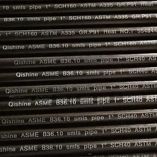Alloy Steel Seamless Pipe, ASTM A335 P91, ASME B36.10, 1 IN