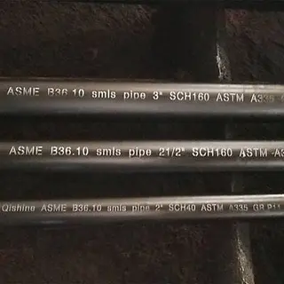 ASME B36.10 Seamless Pipe, ASTM A335 P11, 2-1/2 Inch, DN65