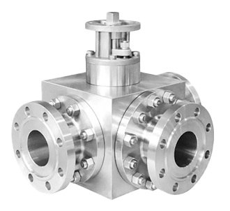 Duplex Stainless Steel 3-Way Ball Valve